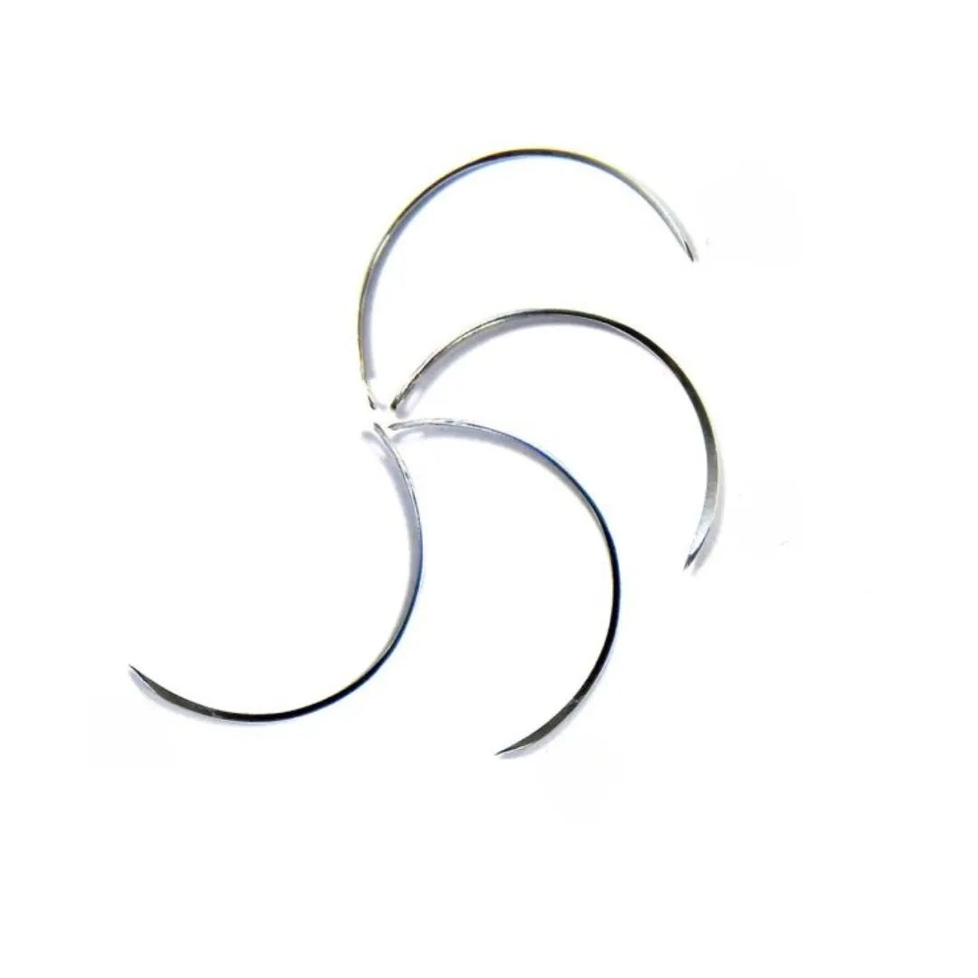 SUTURE NEEDLES- HALF CIRCLE ROUND BODY -6 NEEDLE PACK