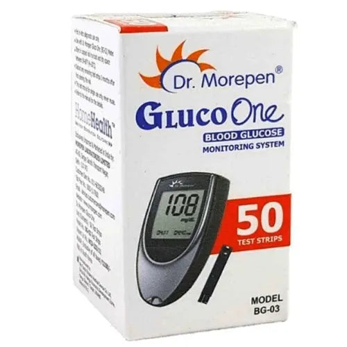 DR.MOREPEN BG-03 GLUCOMETER 50 TEST STRIPS
