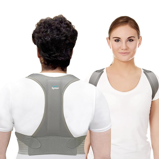 Tynor Posture Corrector, Grey, Medium, 1 Unit