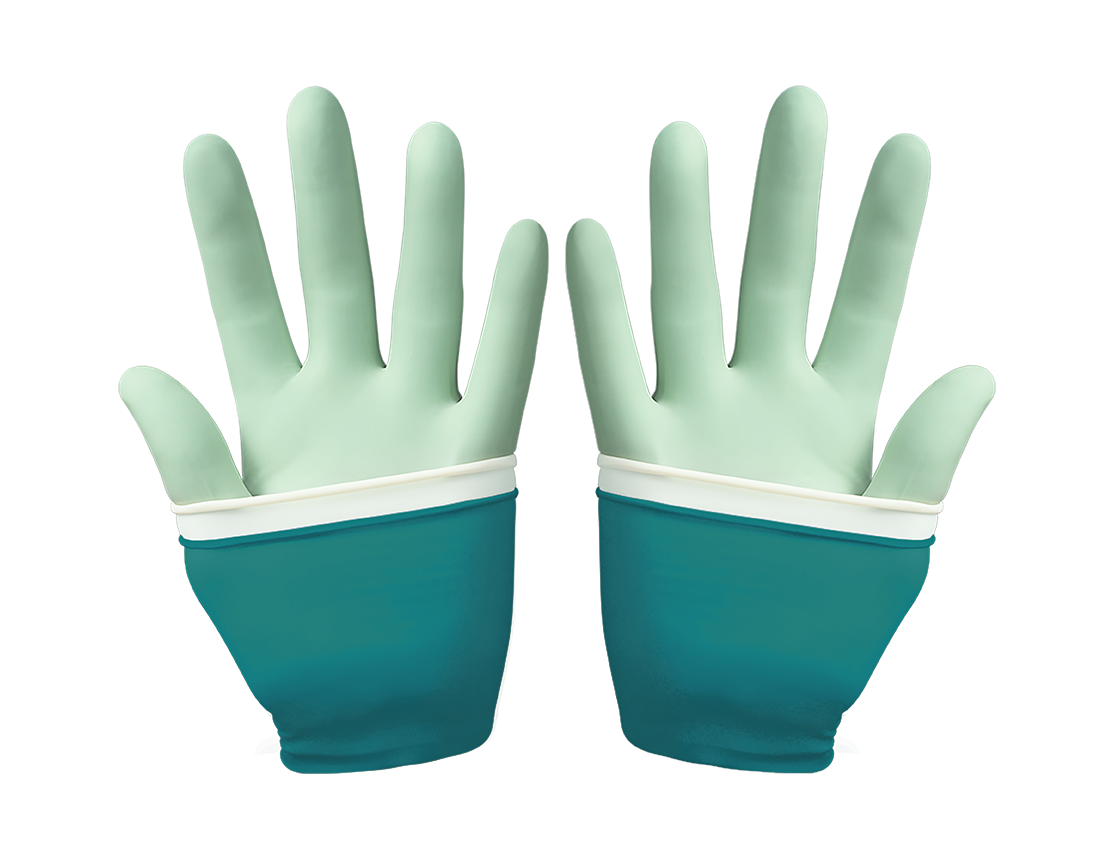 ANSELL GAMMEX LATEX GLOVE IN GLOVE SYSTEM