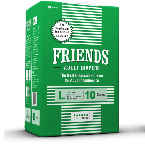 FRIENDS ADULT DIAPERS LARGE