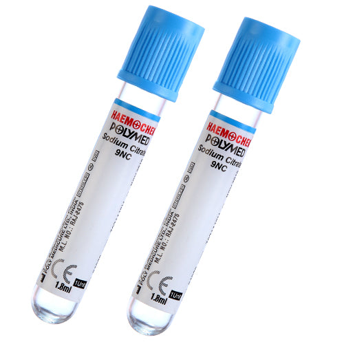 POLYMED HAEMOCHEK COGULATION (CITRATE) TUBES (DOUBLE WALL)