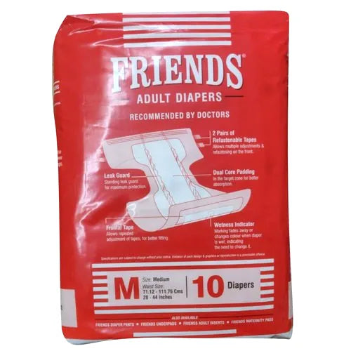 FRIENDS ADULT DIAPERS MEDIUM