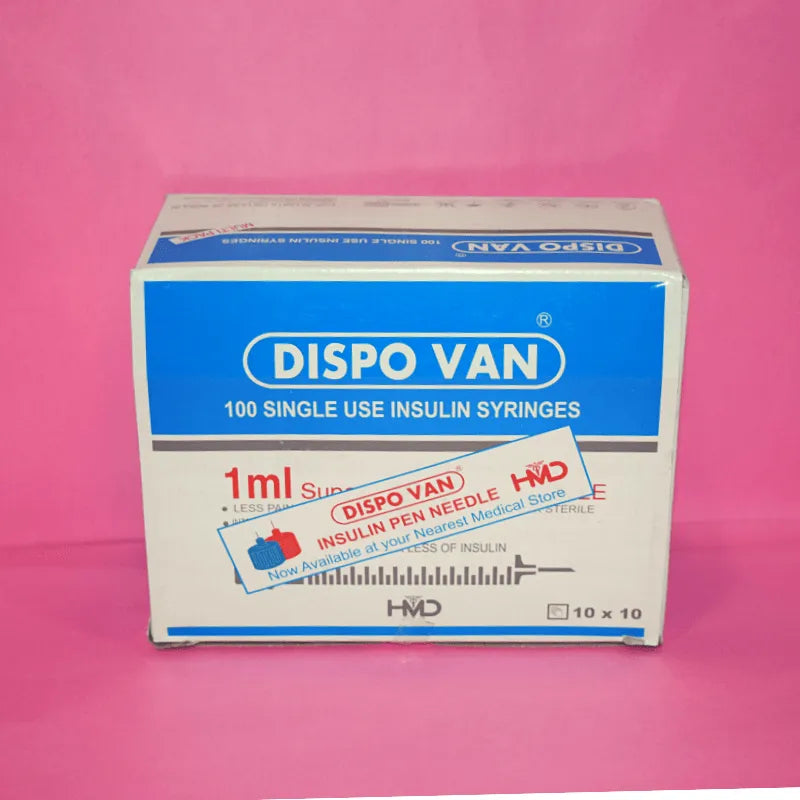 DISPO VAN SYRINGE 1ML pack of 100