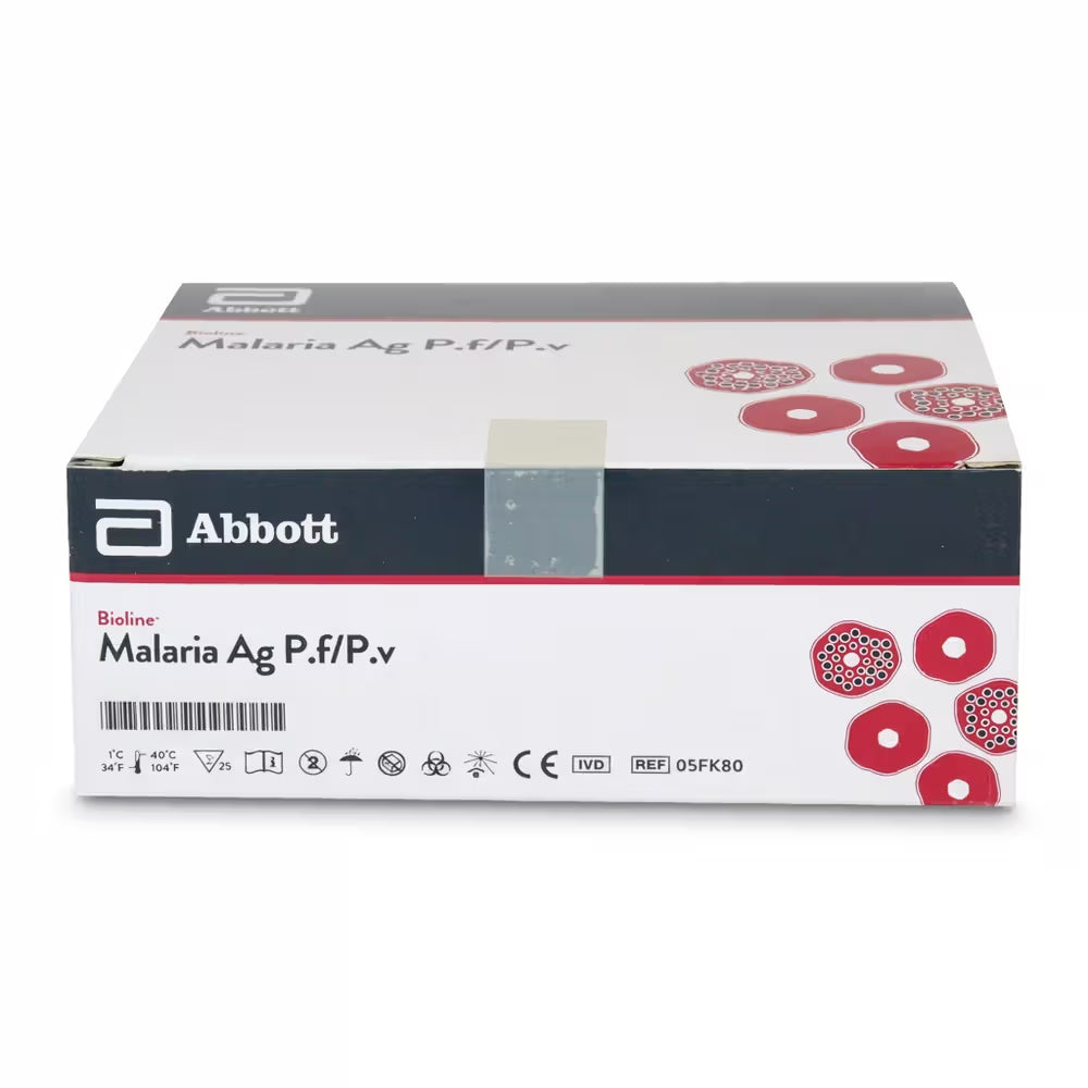 Abbott Mal AG P.F/P.V (D) Malaria rapid card - Pack of 25 Test (AF05FK80AMP)