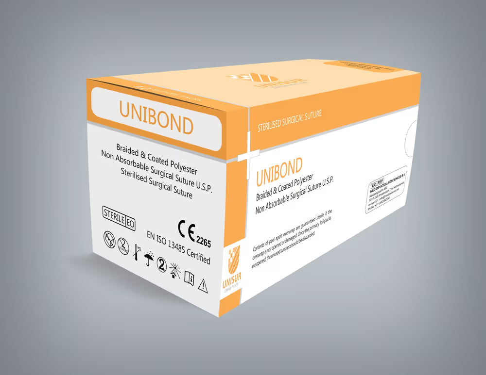 ULPL Unibond Suture 100cm - Green 2-0 Pack of 12 (N 643)