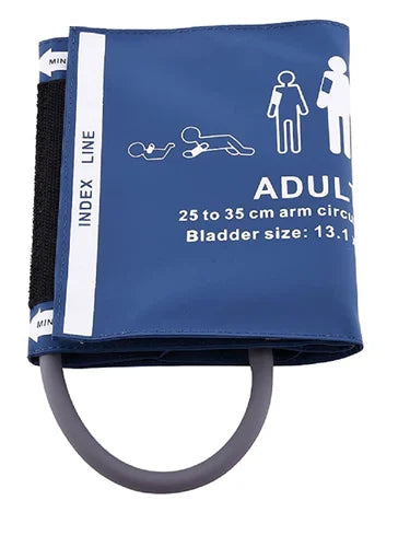 MEDISAFE REUSABLE NIBP CUFF SINGLE TUBING BLUE