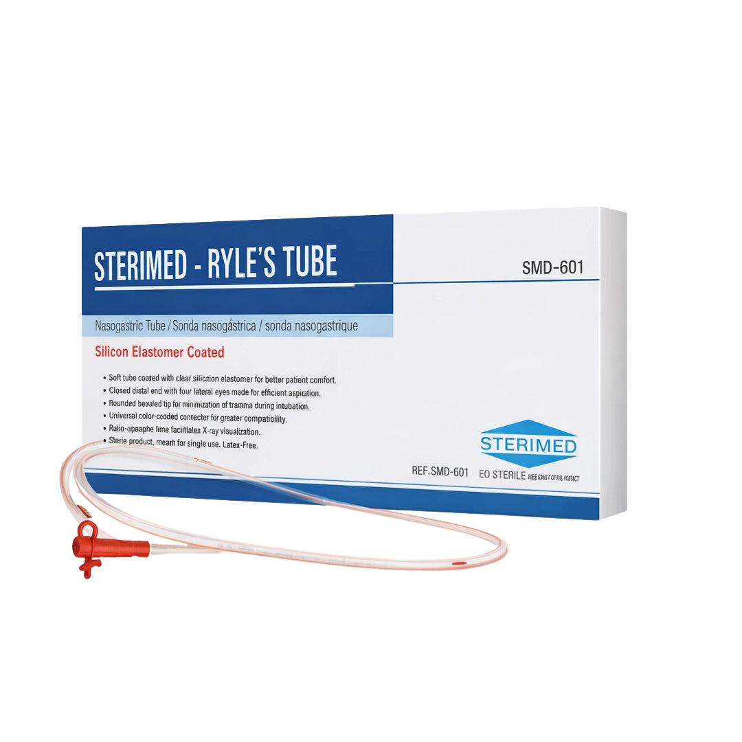 STERIMED RYLE'S TUBE SILICON ELASTOMER COATED