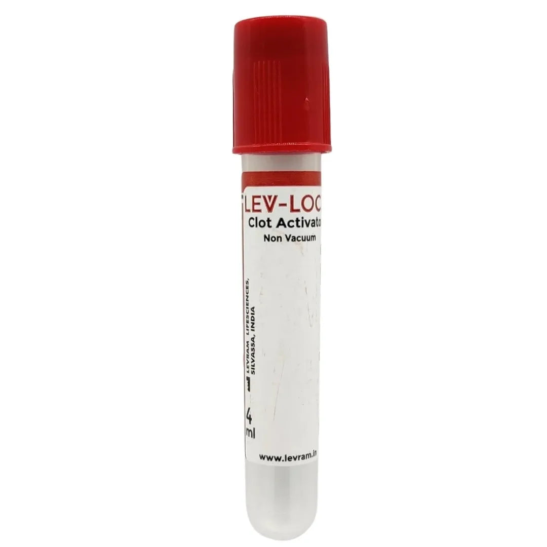 LEV-LOCK BLOOD COLLECTION TUBES CLOT ACTIVATOR 100 TUBES