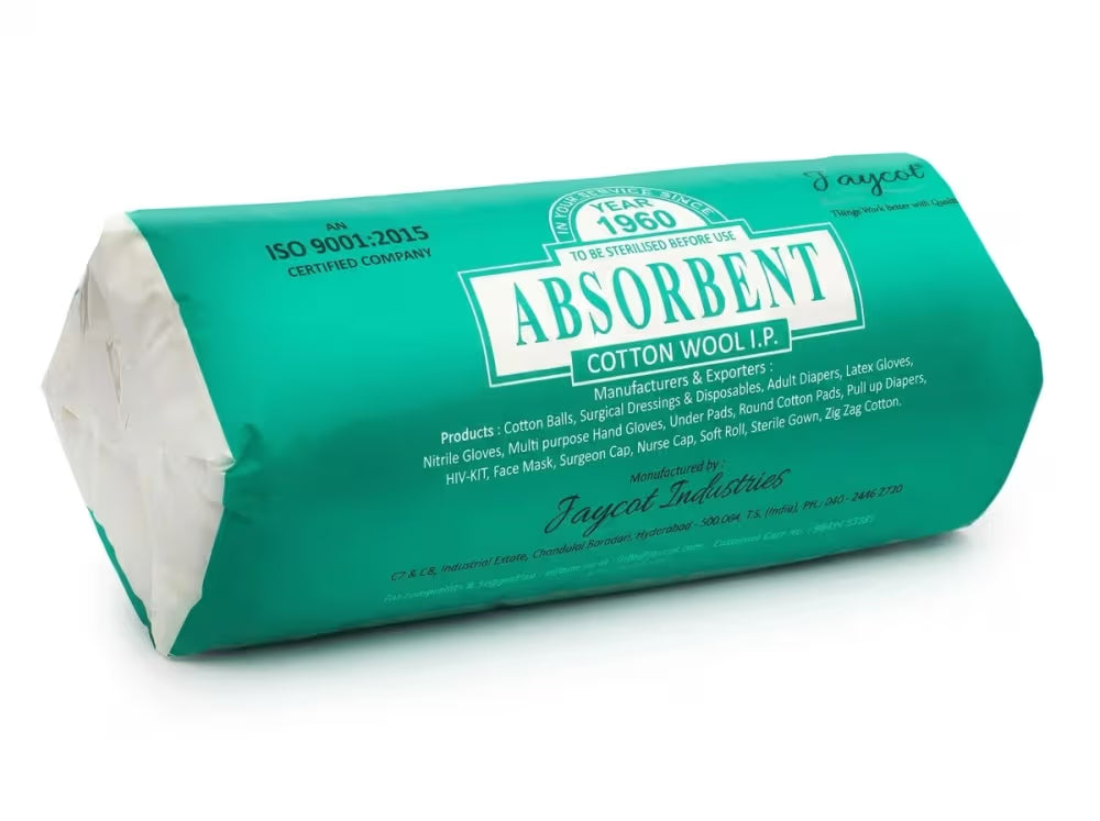 Jaycot Absorbent Cotton Wool - 400gm Net.