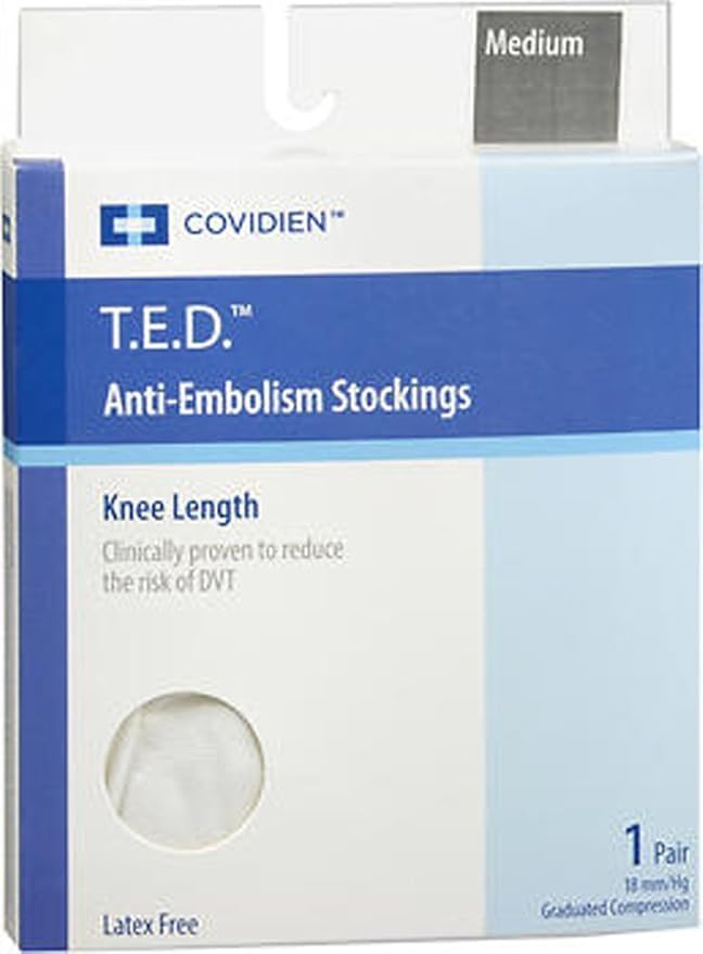 T.E.D Anti-Embolism Knee Length Stockings (Medium) -1 Pair