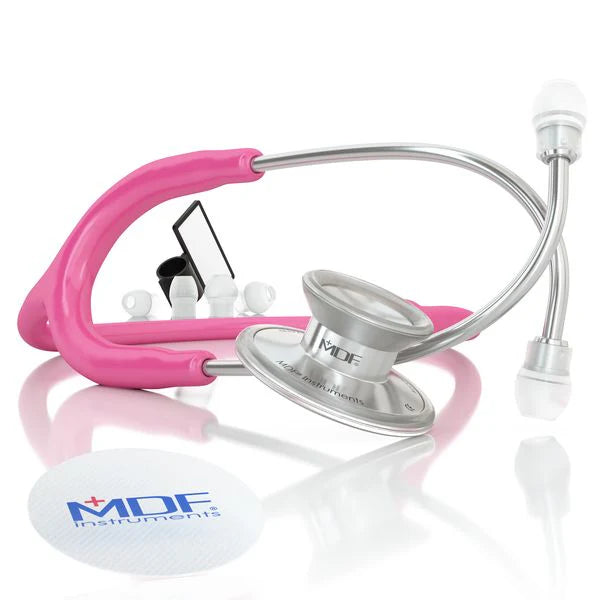 MDF Acoustica Lightweight Dual Head Stethoscope- Fuschia (MDF747XP32)